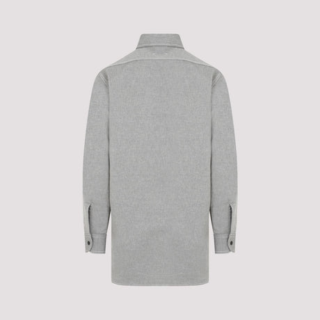 MAISON MARGIELA Gray Cotton Shirt for Men - SS24 Collection