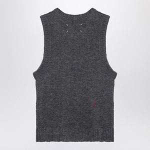 MAISON MARGIELA Grey Sleeveless Knit Top