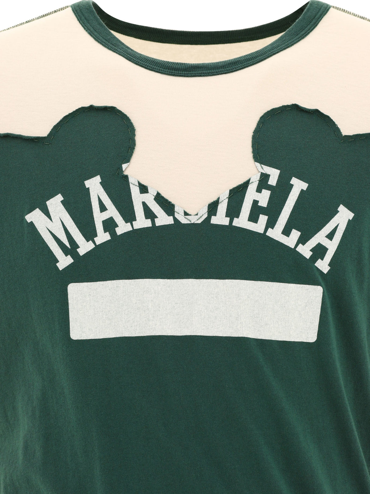 MAISON MARGIELA Green Regular Fit Déconstructed T-Shirt for Men