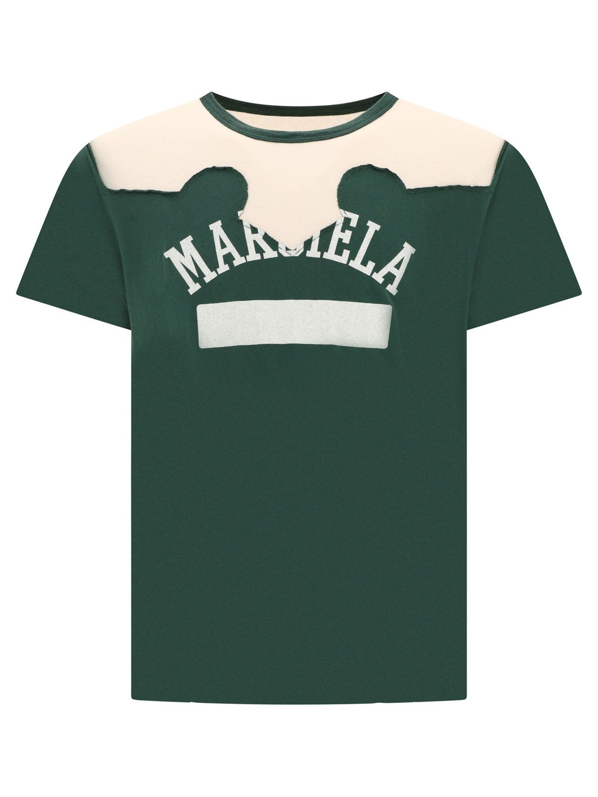 MAISON MARGIELA Green Regular Fit Déconstructed T-Shirt for Men