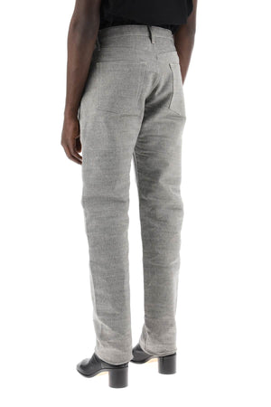 MAISON MARGIELA Men's Grey Cotton 5 Pocket Pants for SS24 Collection