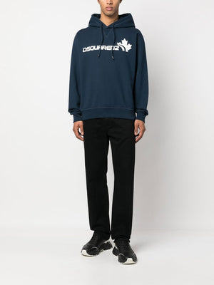 DSQUARED2 Navy Blue Sweatshirt for Men - SS23 Collection