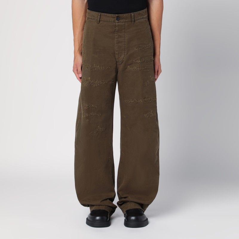 DSQUARED2 Military Green Wide Trousers for Men