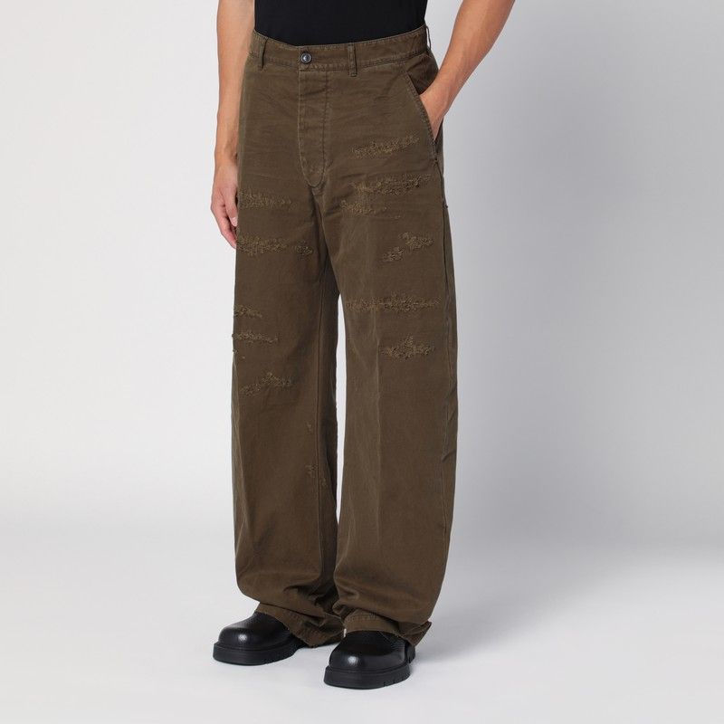 DSQUARED2 Military Green Wide Trousers for Men