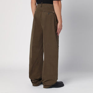 DSQUARED2 Military Green Wide Trousers for Men