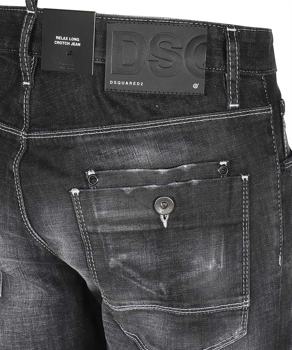 DSQUARED2 Men's Grey Washed-Out Effect Jeans for SS23