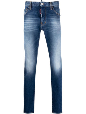 DSQUARED2 Navy Blue 5 Pocket Pants for Men - Spring/Summer 2023 Collection