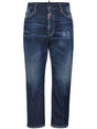 DSQUARED2 Faded Navy Blue Denim Jeans