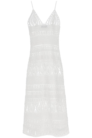 Feminine Crochet Maxi Dress for Women in Pure Cotton by DSQUARED2 - SS23 Collection