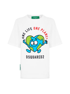 DSQUARED2 Earth Logo Short Sleeve T-Shirt