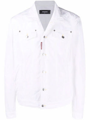 DSQUARED2 Men's White Sport Jacket for SS22