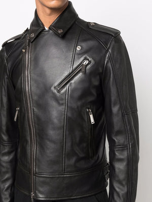 DSQUARED2 Sleek Moto Leather Jacket