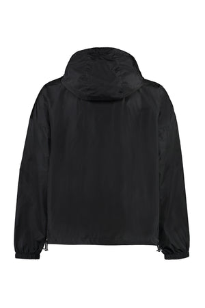 DSQUARED2 Men's Black Technical Fabric Hooded Jacket