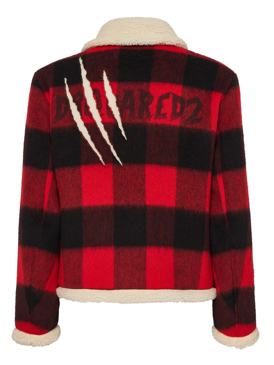 DSQUARED2 Oversized Check-Print Wool Jacket for Men