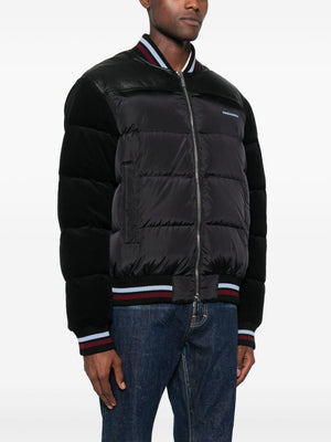 DSQUARED2 Black Mixed Puff Bomber Jacket