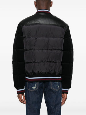 DSQUARED2 Black Mixed Puff Bomber Jacket