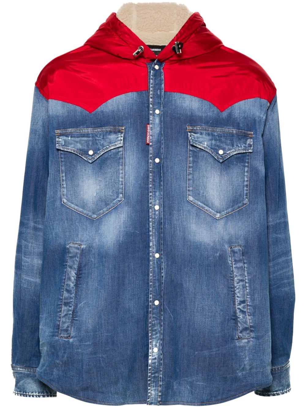 DSQUARED2 Urban Edge Hooded Denim Jacket