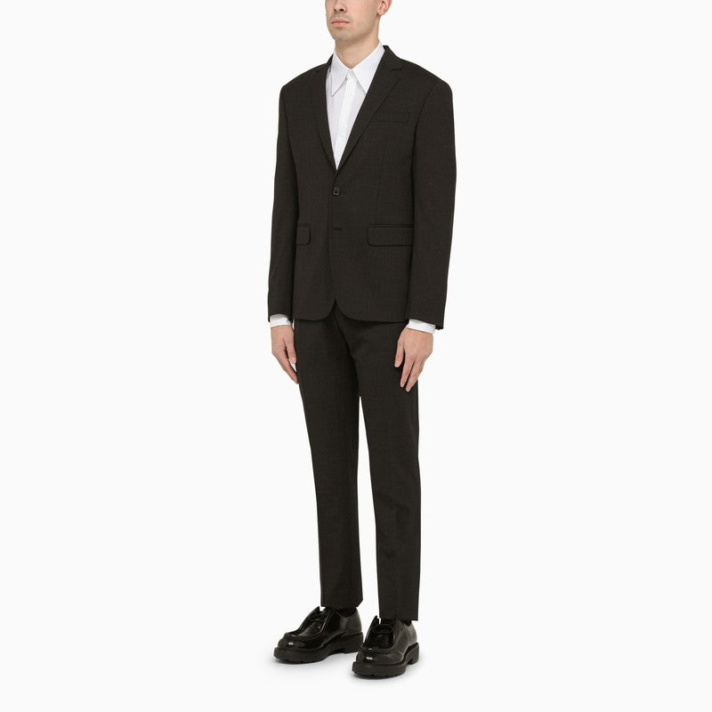 DSQUARED2 Dark Grey Single-Breasted Wool Suit for Men - FW23 Collection