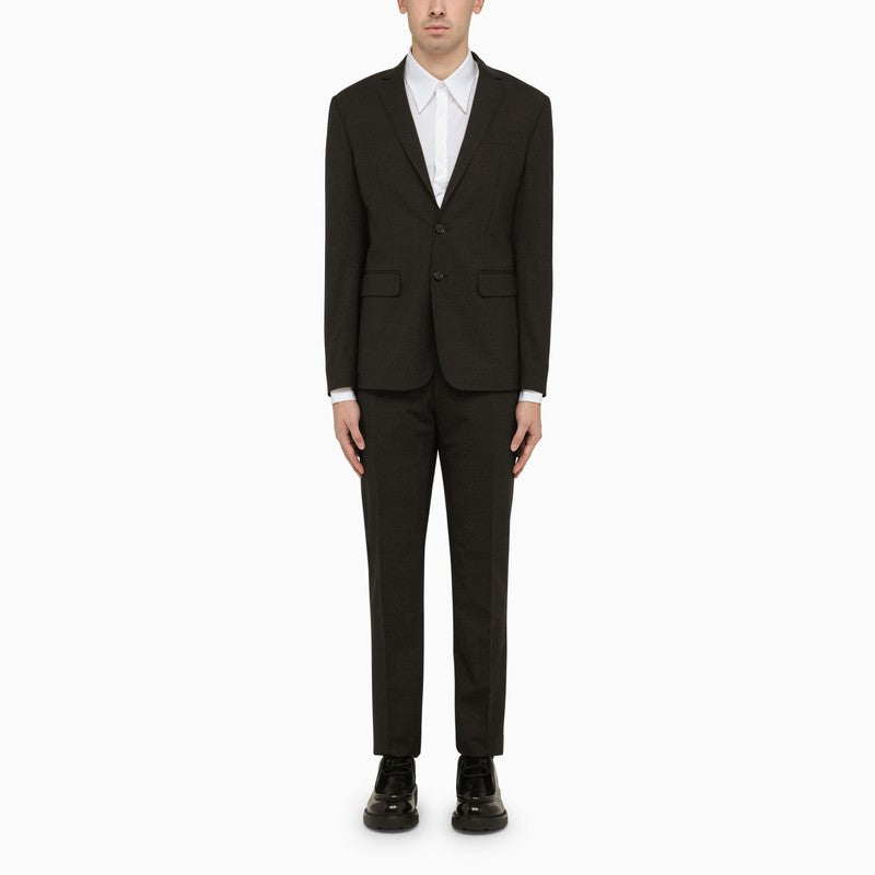 DSQUARED2 Dark Grey Single-Breasted Wool Suit for Men - FW23 Collection