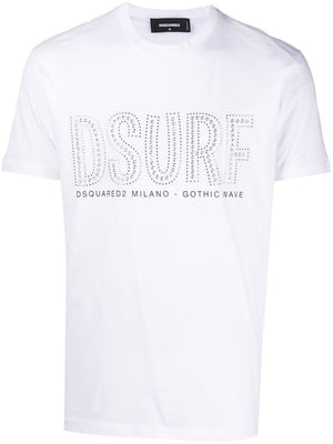 DSQUARED2 Men's White Graphic Tee for SS23 Collection