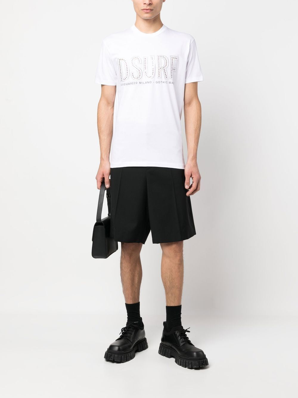 DSQUARED2 Men's White Graphic Tee for SS23 Collection