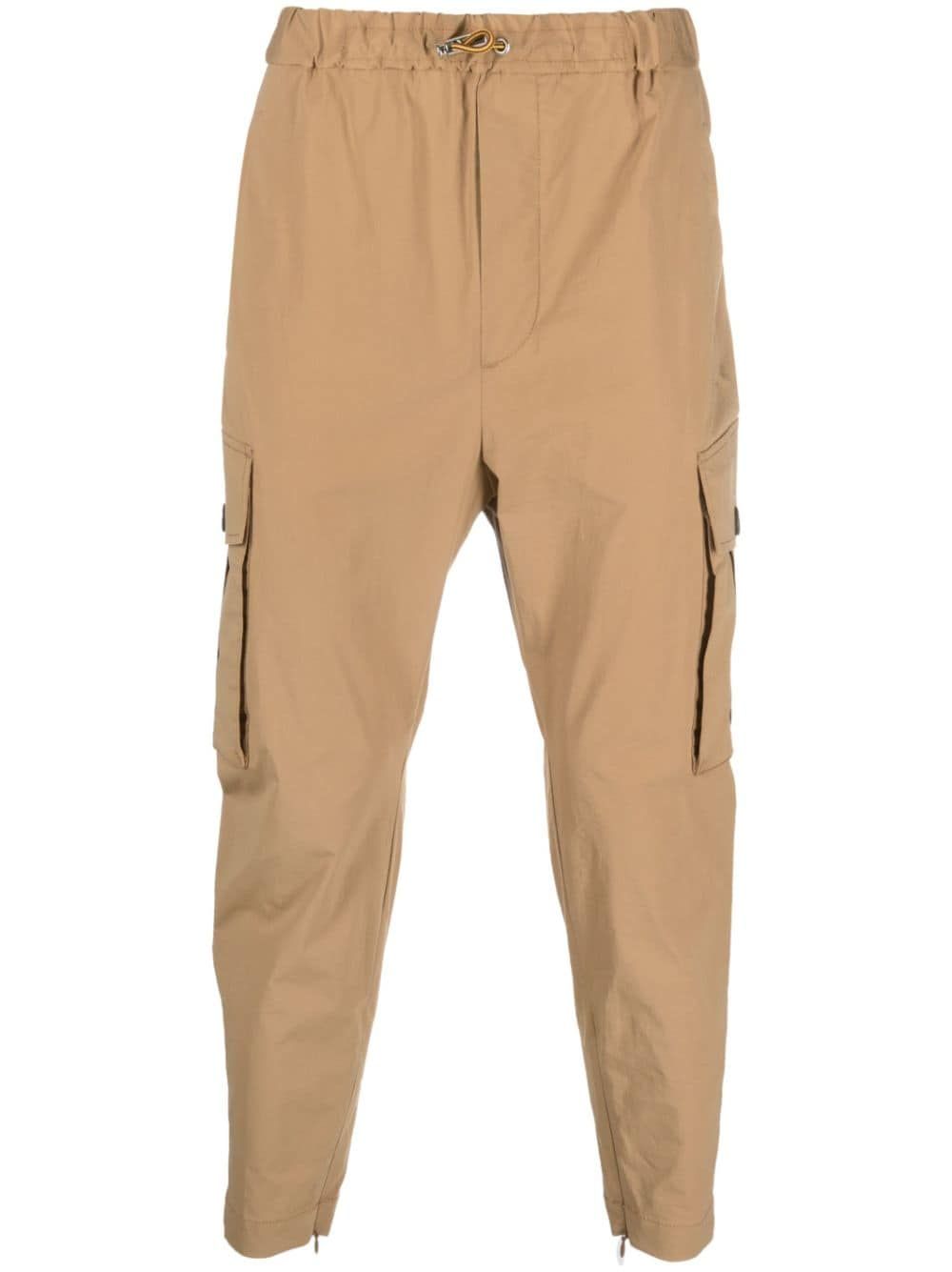 DSQUARED2 Camel Yellow Drawstring Tapered Trousers for Men