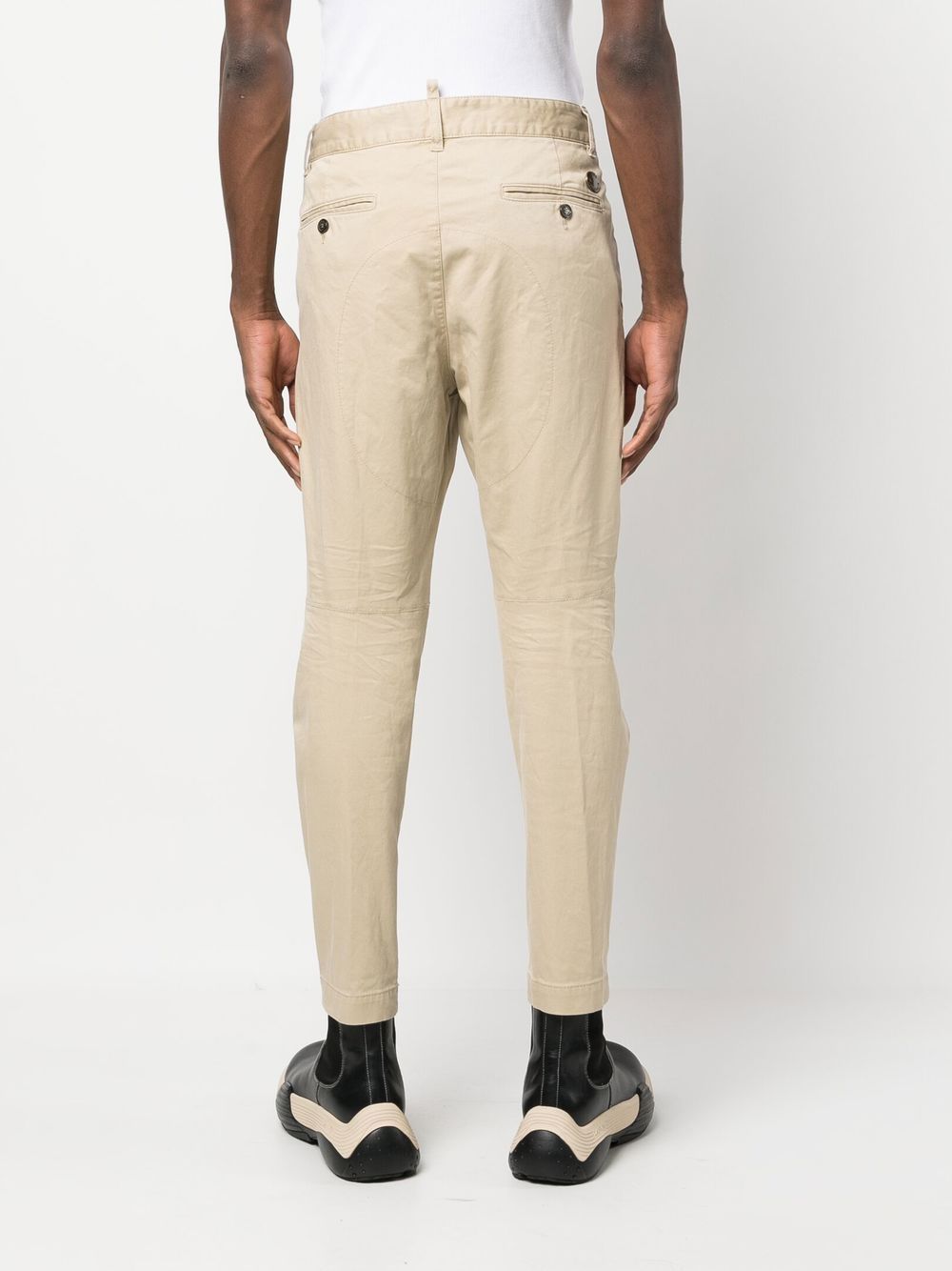 DSQUARED2 Tapered Cotton Blend Trousers for Men