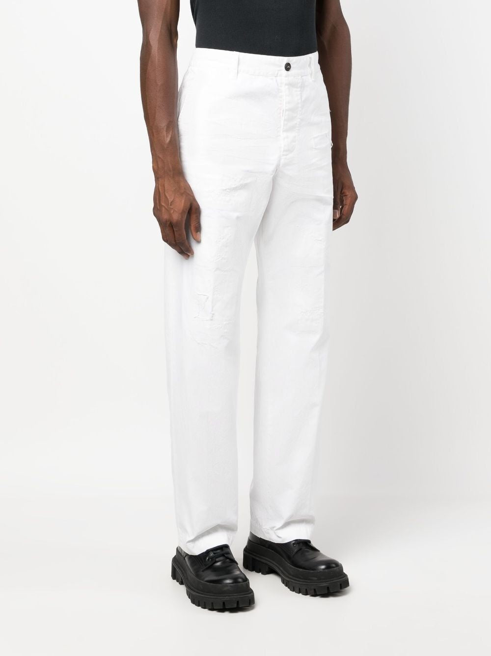 DSQUARED2 Men's White Pants for FW23