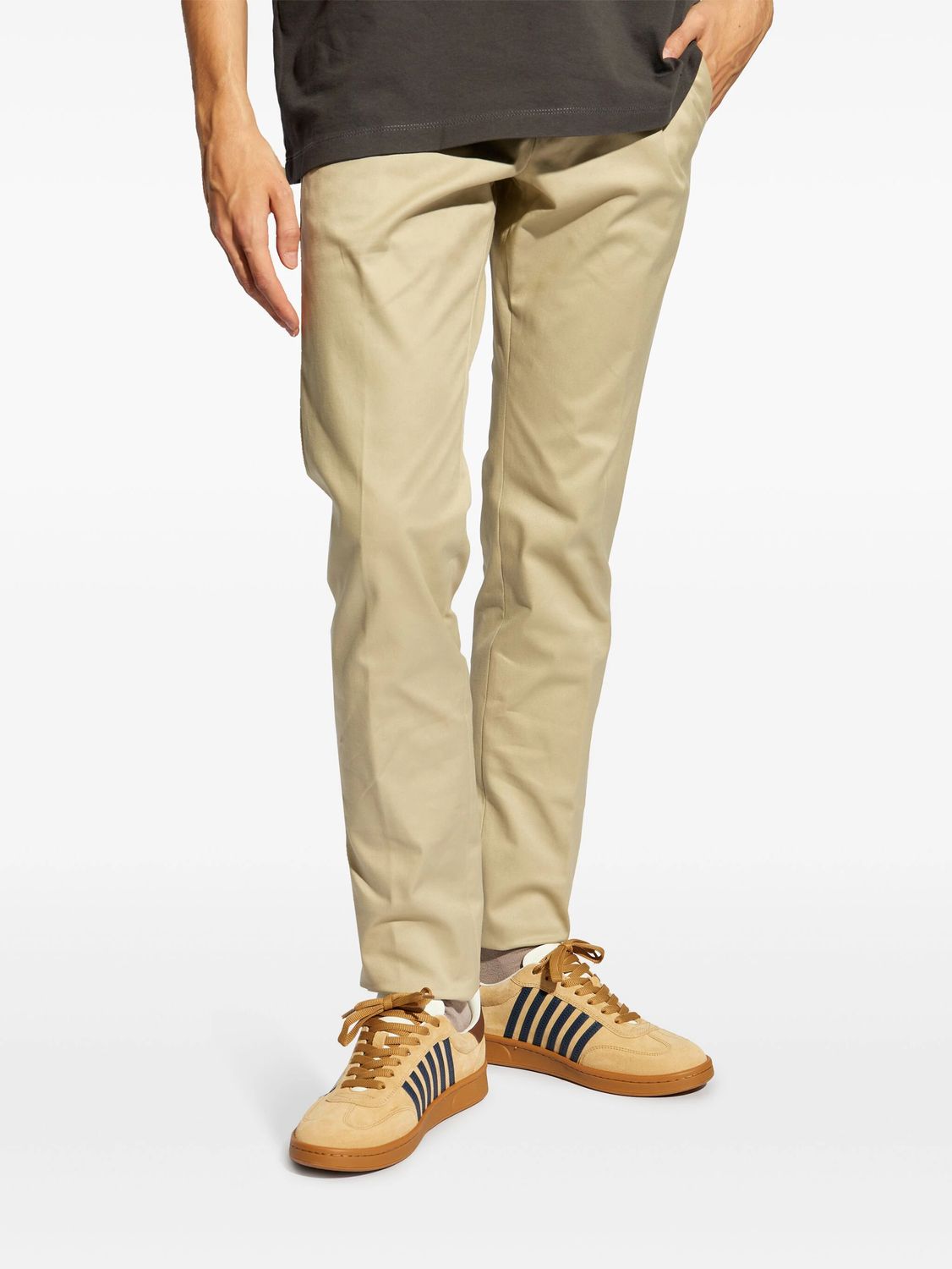 DSQUARED2 Mid-Rise Cotton Chinos