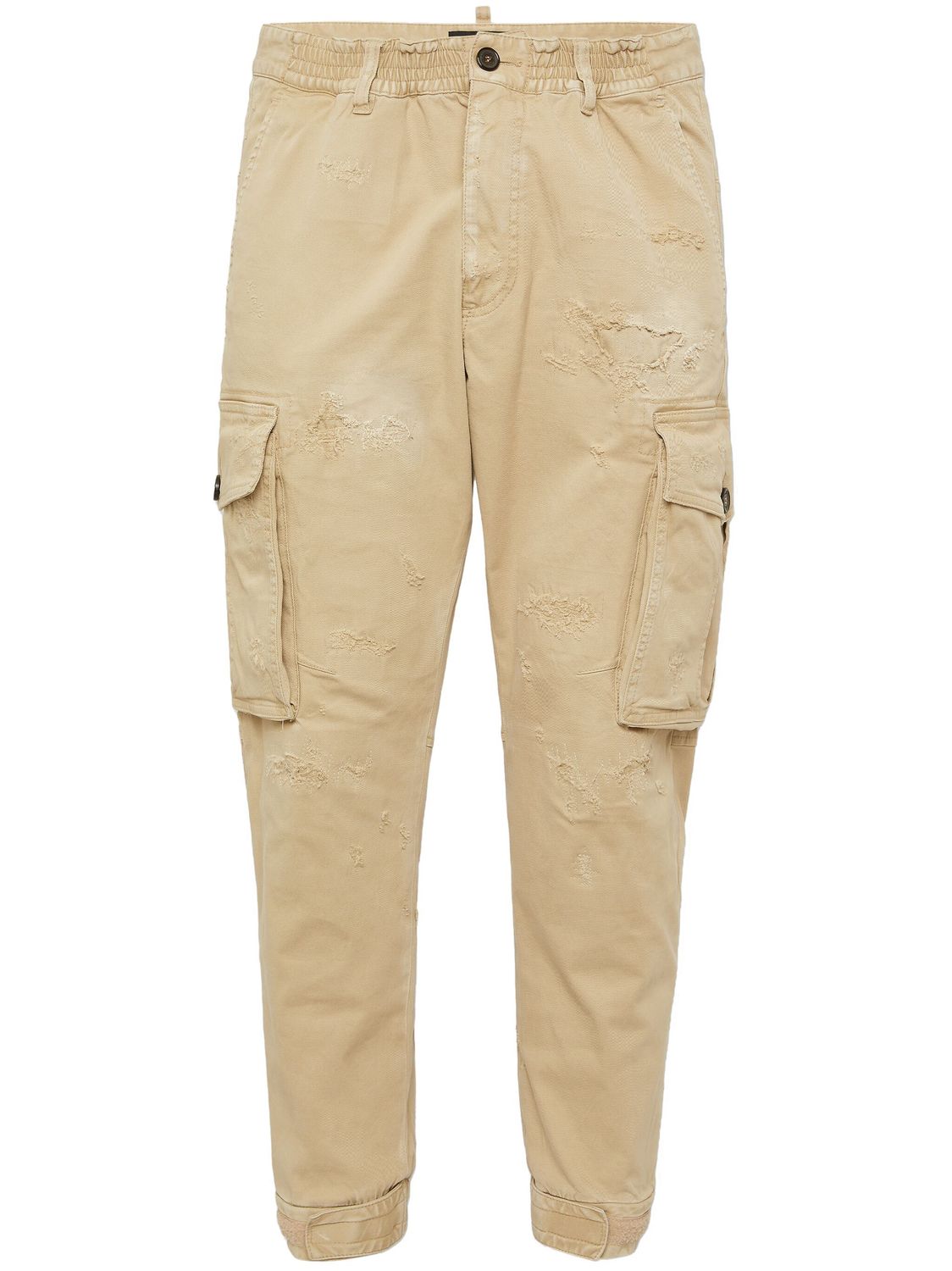 DSQUARED2 Distressed Effect Tapered Cargo Trousers for Men