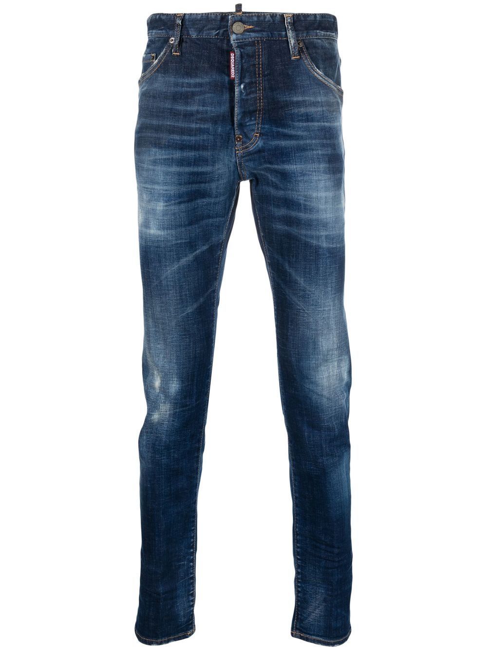 DSQUARED2 Men's Distressed Blue Denim Pants for SS23