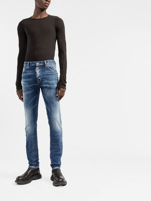 DSQUARED2 Blue 5 Pocket Pants for Men - FW22