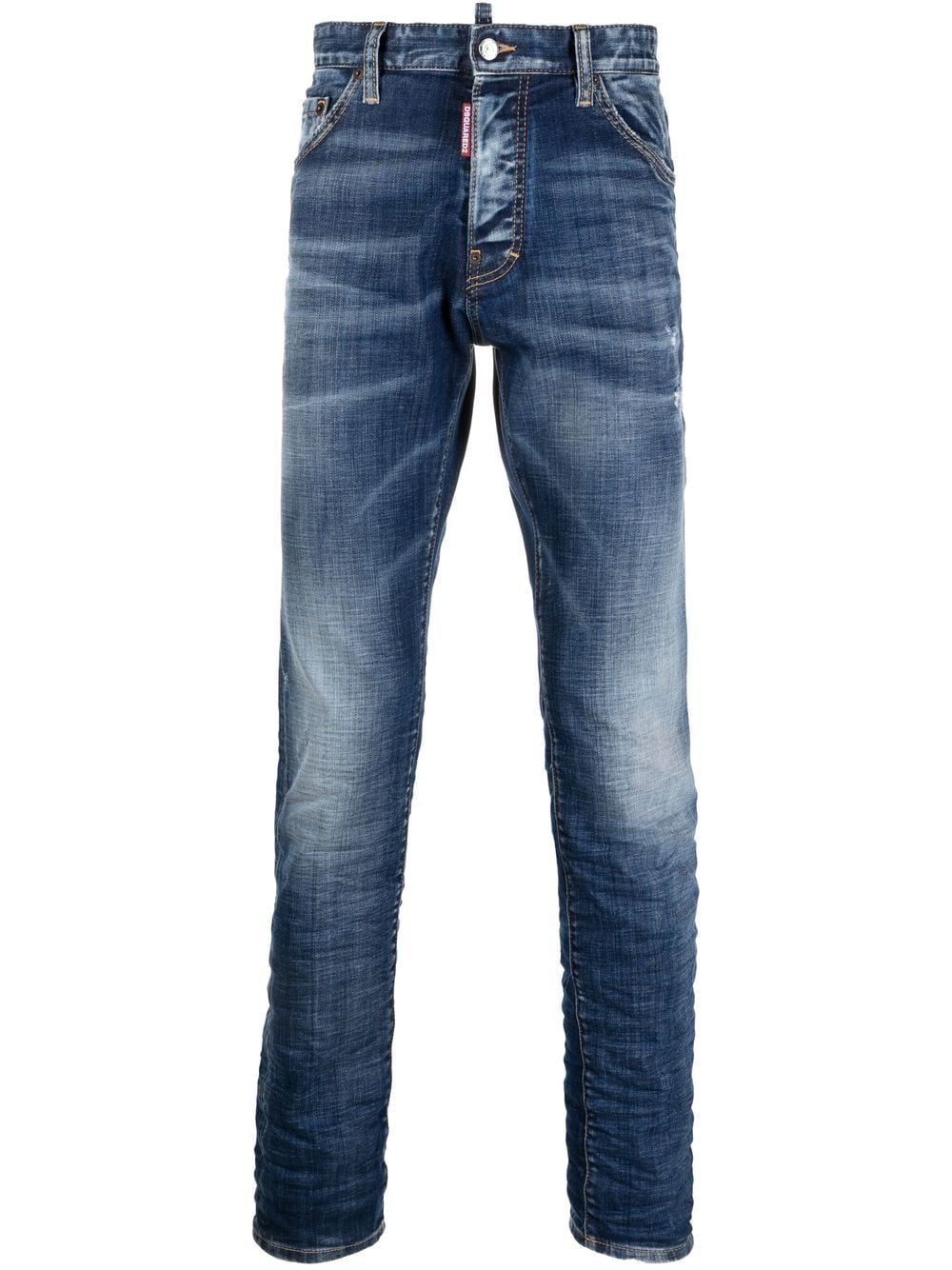 DSQUARED2 Men's Distressed Blue 5-Pocket Jeans for SS23