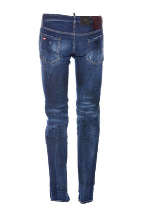 DSQUARED2 Men's 23FW Blue Denim Straight Pants