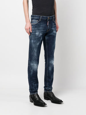 DSQUARED2 Classic Denim Straight Pants for Men - 23FW Collection