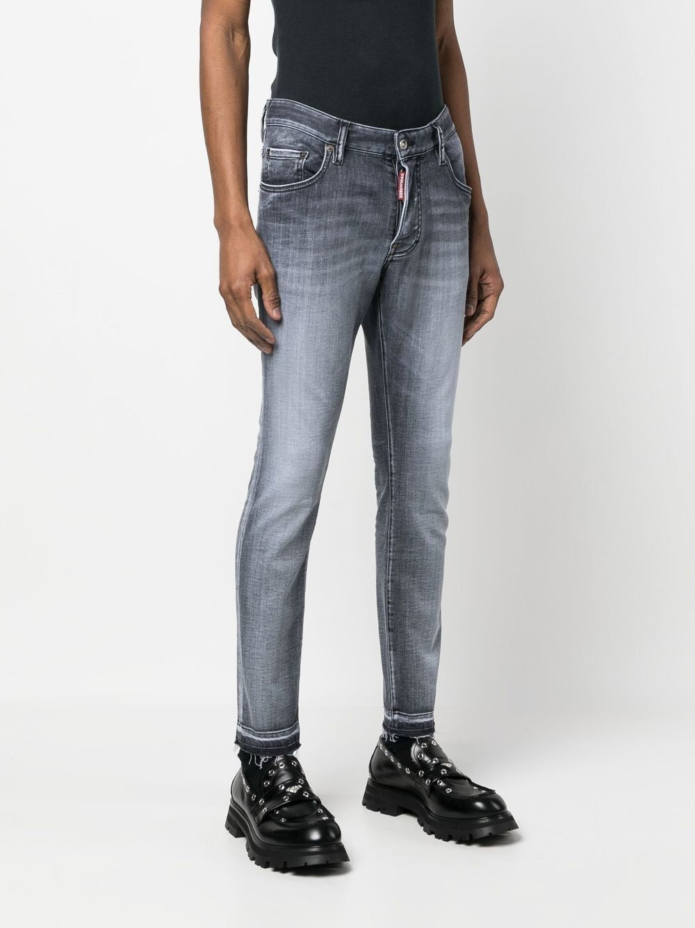 DSQUARED2 Men's Black 5 Pocket Pants - FW23 Collection