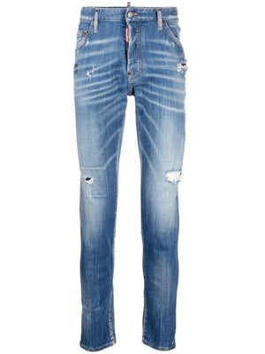 DSQUARED2 Cool Guy Skinny Jeans - Soft Ring-Spun Denim with a Distressed and Faded Finish