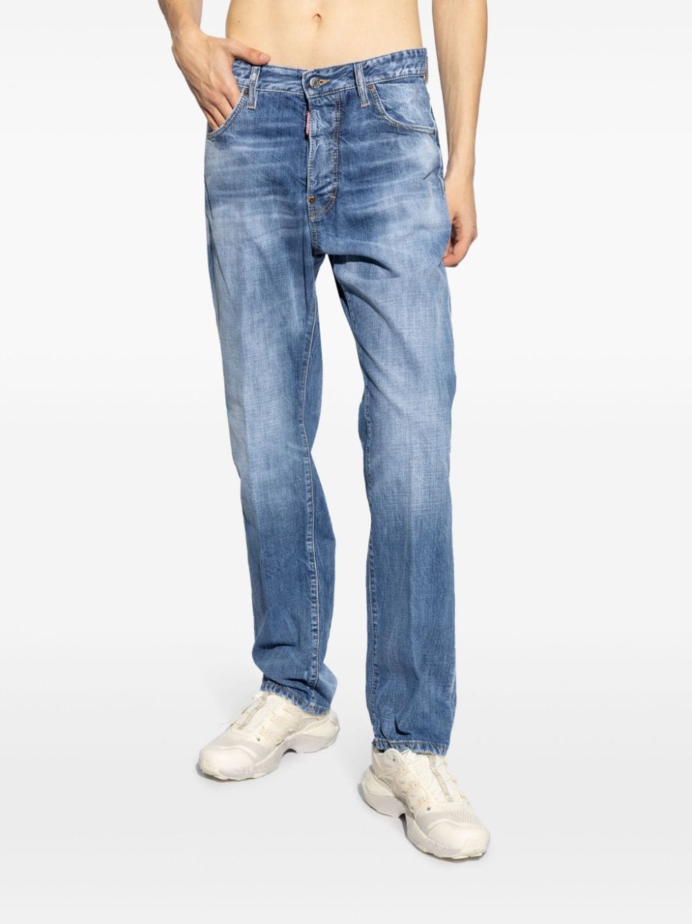 DSQUARED2 Clear Blue Classic Faded Denim Jeans