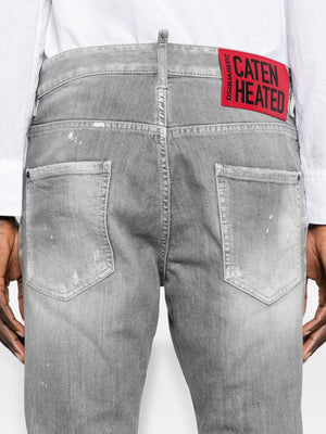 DSQUARED2 Contemporary Grey Five-Pocket Pants