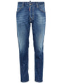 DSQUARED2 Men's Skinny Fit Mini Logo Denim Jeans - Faded Effect