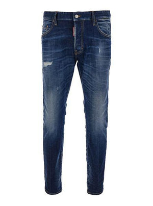 DSQUARED2 Navy Blue Classic Five-Pocket Pants