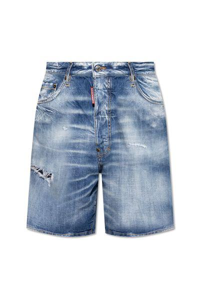 DSQUARED2 Navy Blue Cotton Boxer Shorts