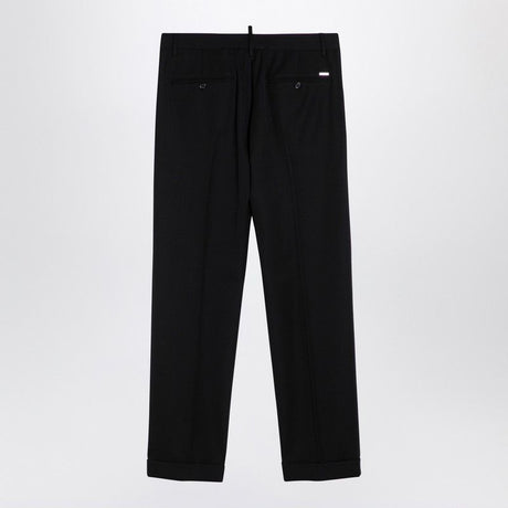 DSQUARED2  DEAN STRAIGHT TROUSERS BLACK