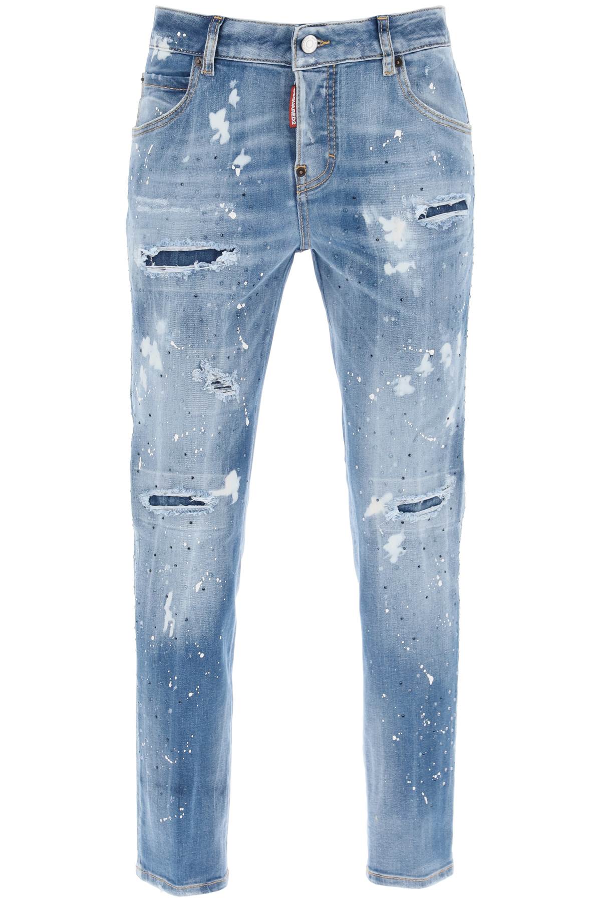 Quần Jeans Denim Cool Girl Medium Ice Spots dành cho phụ nữ - SS24