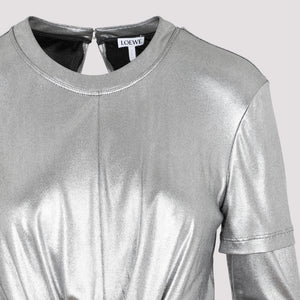 LOEWE Metallic Draped Dress for Women - SS23 Collection