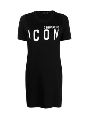 DSQUARED2 Mini Logo Print Short Sleeve T-Shirt Dress