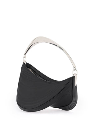 MUGLER Spiral Curve Leather Handbag for Women