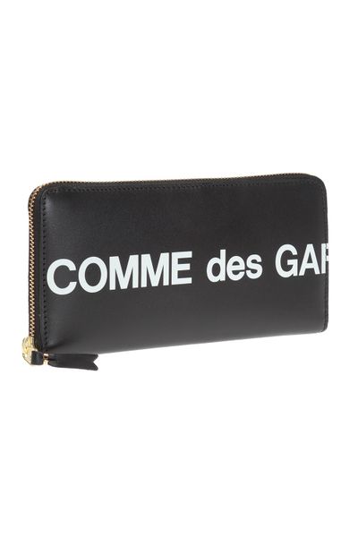 COMME DES GARÇONS PLAY Mini Black Cowhide Wallet