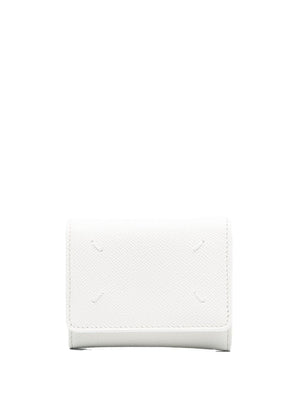 Maison Margiela Leather Trifold Wallet for Women in White