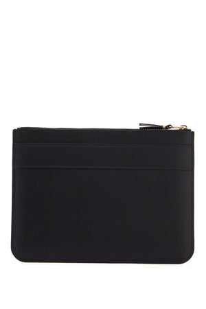 COMME DES GARÇONS WALLET Unisex Mini Black Leather Wallet with Bow